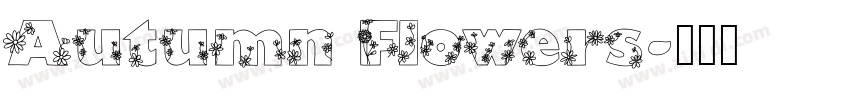 Autumn Flowers字体转换